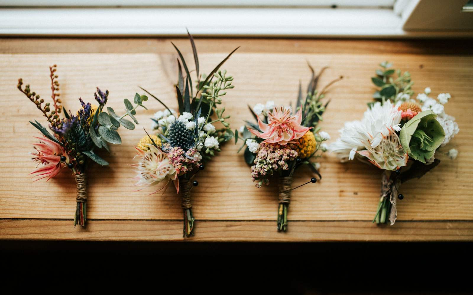 4 mazzi di fiori per centrotavola per matrimonio